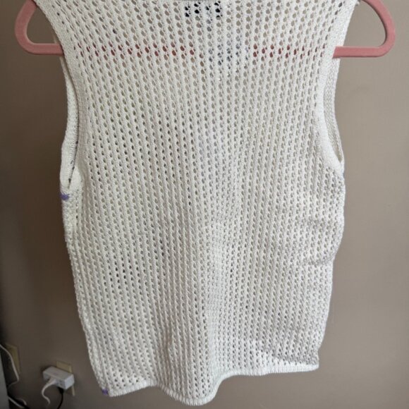 Crochet Shell Knit Tank NWT - Picture 4 of 5